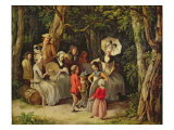 Children Dancing Giclee Print by Jean Jacques de Boissieu