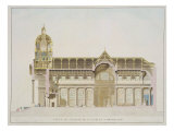 Cross Section of the Church of St. Jacques, Brussels Giclee Print by Pierre Jacques Goetghebuer