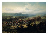 Charge of the Light Brigade, 25th October 1854 reproduction procédé giclée par Friedrich Kaiser