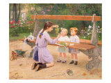Grape Tasting Giclee Print by Victor Gabriel Gilbert