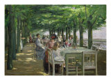 The Terrace at Jacob's Restaurant in Nienstedten-an-der-Elbe, 1902-03 Giclée-Druck von Max Liebermann