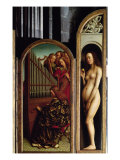 Angel Musicians and Eve, from the Right Hand Wing of the Ghent Altarpiece, 1432 Giclee Print by Hubert Eyck