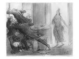 The Last Cabinet Meeting of the Ex-Ministers, Illustration from 'Le Charivari', 9th March 1848 Giclee Print by Honore Daumier
