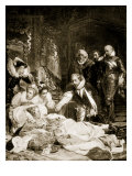 The Death of Queen Elizabeth, March 24Th, 1603 Giclee Print by Hippolyte Delaroche