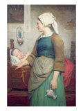 Sweet Slumber, 1875 Giclee Print by Emile Auguste Hublin