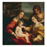 The Mystic Marriage of St. Catherine of Alexandria, c.1526-27 Giclee Print by Correggio 