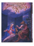 Nativity, from a Facsimile of the Breviary of King Philip Ii of Spain, 1569 Giclee Print by Julian Fuente del Saz