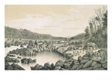 French Camp on Banks of River Mekong, from 'Atlas du Voyage d'Exploration de Indo-Chine' Giclee Print by Louis Delaporte