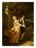 Lovelace Abducting Clarissa Harlowe, 1867 Giclee Print by Louis Edouard Dubufe
