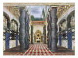 Scenery Design for the Imperial Palace, from The Martyr of St. Sebastian, c.1911-22 Giclee Print by Leon Bakst