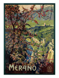 Poster of Merano, printed by Richter and C. Naples, c.1926 Giclee-trykk av Mario Borgoni