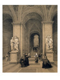 Sacred Staircase of Santi Sanctuary in Rome, Illustration from the Album 'Rome Dans Sa Grandeur' Giclee-trykk av Felix Benoist Sacred Staircase of Santi Sanctuary in Rome, Illustration from the Album 'Rome Dans Sa Grandeur' Giclee-trykk av Felix Benoist