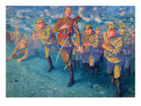 In the Firing Line, 1916 Giclee Print by Kuzma Sergeevich Petrov-Vodkin