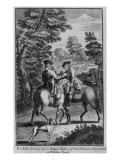 Claude Duval Robbing Squire Roper, Master of the Buckhounds to King Charles Ii, in Windsor Forest Giclee-trykk av Thomas Bowles Claude Duval Robbing Squire Roper, Master of the Buckhounds to King Charles Ii, in Windsor Forest Giclee-trykk av Thomas Bowles