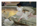 The Swans, 1900 Reproduction procédé giclée par Joseph Marius Avy
