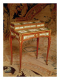 Woman's Desk with Panels of Sevres Porcelain, 1766 Giclee Print by Martin Carlin