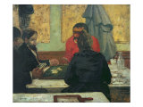 Card Players, 1883 Giclee Print by Charles Cottet