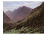 Mountain Study, c.1840-43 reproduction procédé giclée par Alexandre Calame