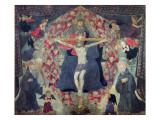 Holy Trinity and Saints Giclee Print by Alesso Baldovinetti