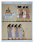 Fresco of the Tomb of Nevothph at Beni-Hassan-El-Qadim Giclee Print by Jean Francois Champollion