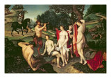Diana Bathing, 1558-59 Lámina giclée por Francois Clouet Diana Bathing, 1558-59 Lámina giclée por Francois Clouet
