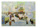 Shrove-Tide, 1919 Lámina giclée por Boris Mikhailovich Kustodiev Shrove-Tide, 1919 Lámina giclée por Boris Mikhailovich Kustodiev
