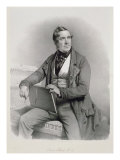 Portrait of David Roberts Giclee-trykk av Charles Baugniet