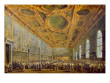 The Doge of Venice Thanking the Council, after 1775 Giclee Print by Francesco Guardi