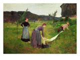 Three Ladies Washing, 1880 Giclee-trykk av Harriet Backer