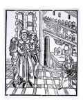 Apothecary's Shop, from 'Das Buch der Cirugia' published Strasbourg, 1497 Giclee-trykk av Hieronymus Brunschwig