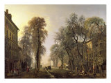 Boulevard Poissonniere in 1834 reproduction procédé giclée par Isidore Dagnan