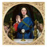 The Virgin of the Host, 1854 Giclee Print by Jean-Auguste-Dominique Ingres