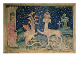 The Beast of the Sea with Seven Heads and Ten Crowns, from 'The Apocalypse of Angers', 1373-87 Lámina giclée por Nicolas Bataille