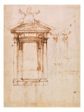 Estudio arquitectónico Lámina giclée por Michelangelo Buonarroti Estudio arquitectónico Lámina giclée por Michelangelo Buonarroti