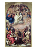 The Glory of the Saints, 1645-47 Lámina giclée por Guercino