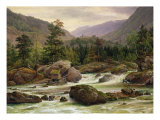 Norwegian Waterfall, 1840 Giclee Print by Thomas Fearnley