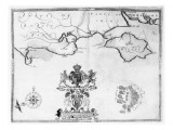 Map No.7 showing the route of the Armada fleet, engraved by Augustine Ryther, 1588 Giclee Print by Robert Adams