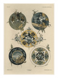 Circles, from 'Fantaisies Decoratives', engraved by Gillot, Librairie de l'Art, Paris, 1887 reproduction procédé giclée par Jules Auguste Habert-dys