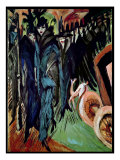 Friedrichstrasse, 1914 reproduction procédé giclée par Ernst Ludwig Kirchner