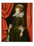 Portrait of a Girl of the de Ligne family, 1616 reproduction procédé giclée par Marcus Gheeraerts