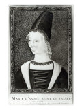 Marie d'Anjou Giclee Print by Francois Roger De Gaignieres