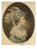 English Hairstyle, Engraved by Francesco Bartolozzi Giclee-trykk av John Hodges Benwell