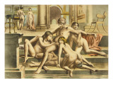 Ancient Times, Plate X of 'De Figuris Veneris' by F.K. Forberg, engraved by artist, 1900 Lámina giclée por Edouard-henri Avril Ancient Times, Plate X of 'De Figuris Veneris' by F.K. Forberg, engraved by artist, 1900 Lámina giclée por Edouard-henri Avril