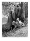 Geraint and Enid Ride Away, Illustration from 'Idylls of the King' by Alfred Tennyson Reproduction procédé giclée par Gustave Dore
