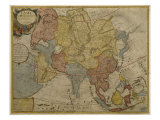 Map of Asia, Published in 1700, Paris Giclee Print by Guillaume Delisle