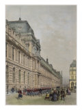 New Facade of Louvre on Rue De Rivoli, Illustration from 'Paris Dans Sa Splendeur' Giclee Print by Philippe Benoist