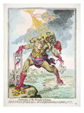 'Destruction of the French Colossus', 1798 Giclee Print by James Gillray
