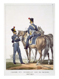 Uniforme des Escadrons du Train des Equipages Militaires Giclee Print by Charles Aubry