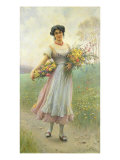 Spring Flowers Giclee Print by Eugen Von Blaas