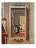 The Birth of the Virgin, Detail of Servants in the Background, 1504-08 Lámina giclée por Vittore Carpaccio